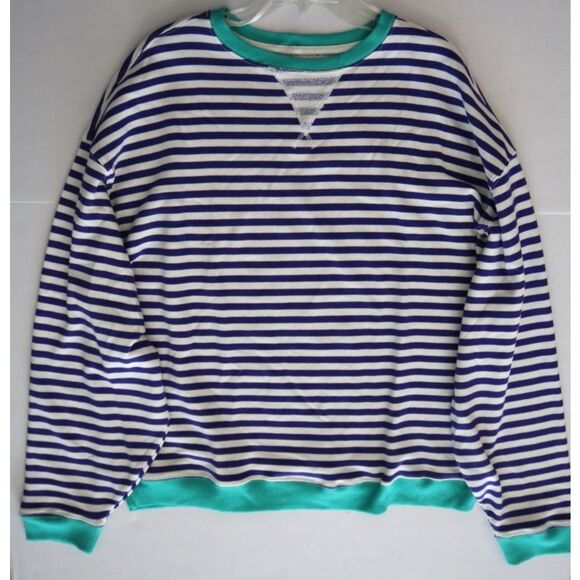 We The Free x FP OB1717006 Women's Sz M Classic Striped Crewneck Sweatshirt - Picture 7 of 10